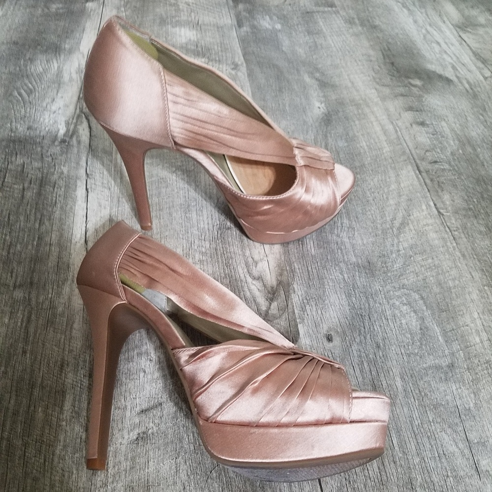 Dusty Rose Platform Heels